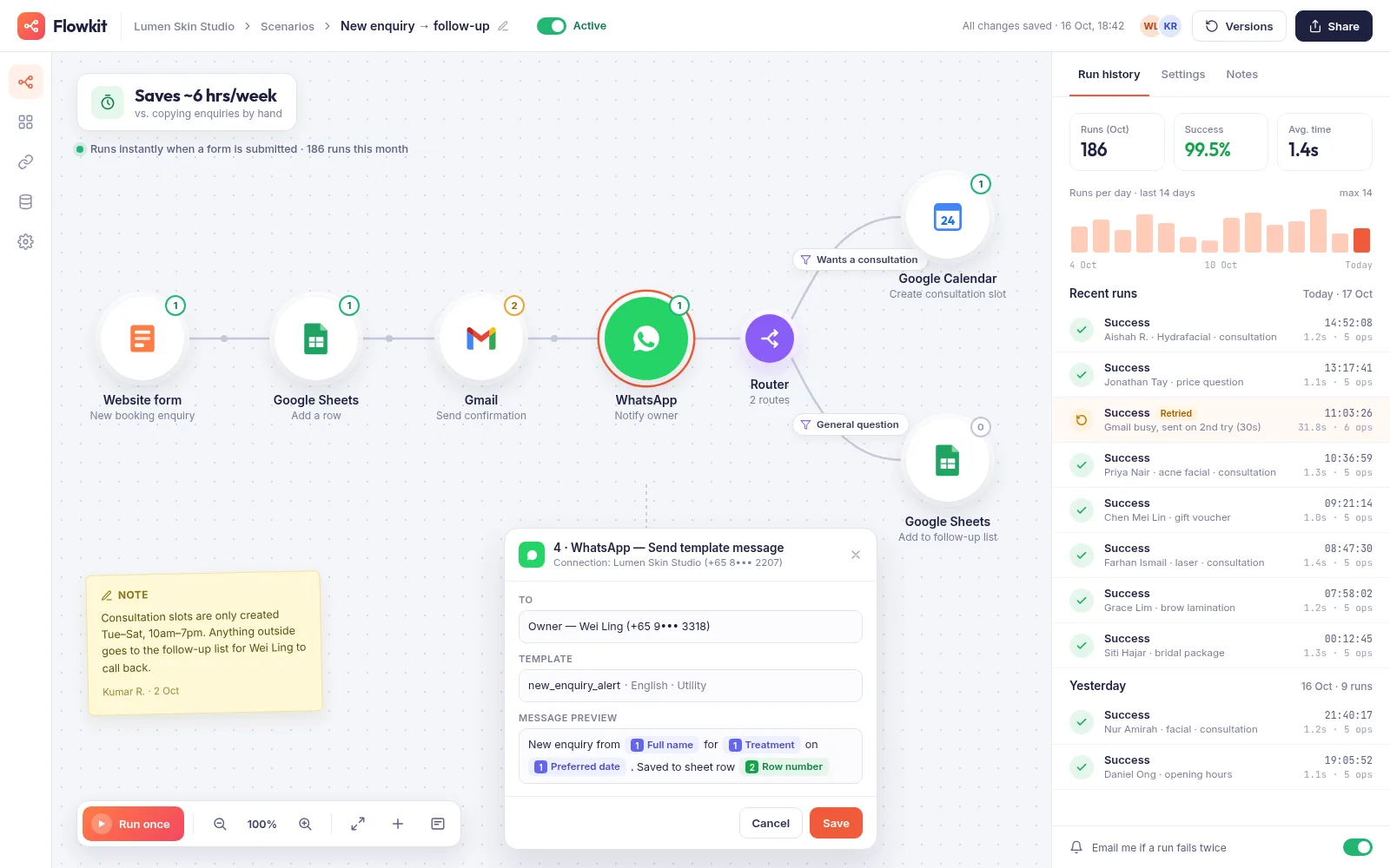 Workflow Automation — example