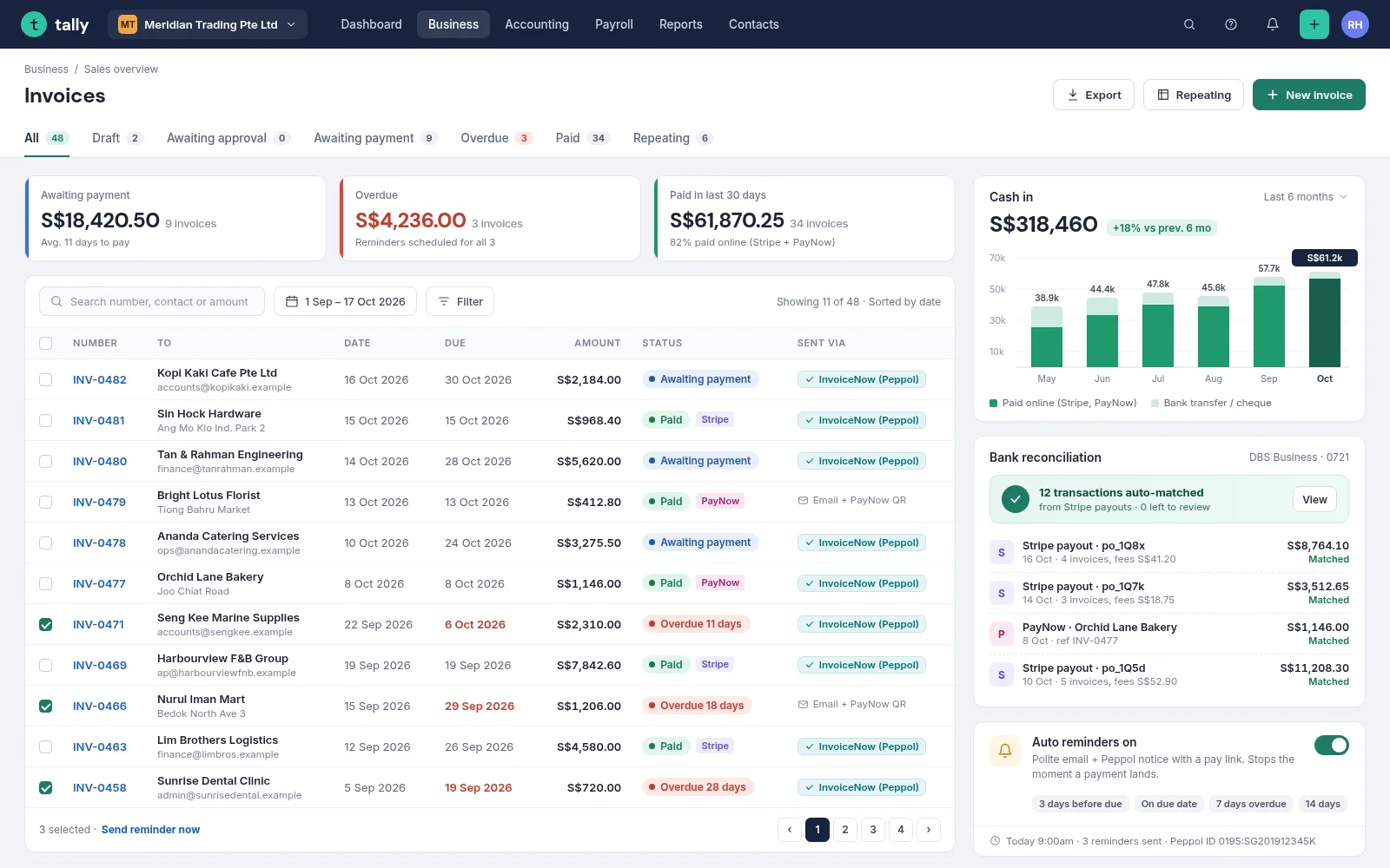 Xero / QuickBooks Integration — example